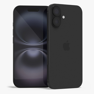 3D Apple IPhone 16 Black