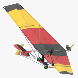 Ultralight Aircraft Chotia Weedhopper Rigged 3D model