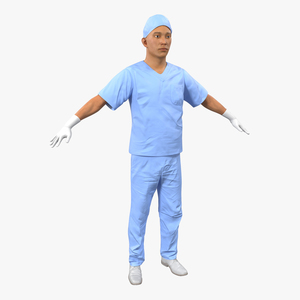 3D model Male Surgeon Asian 2