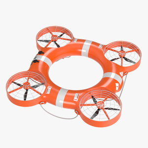 3D model Water Rescue Drone Orange