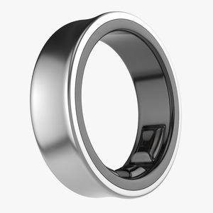 Smart Ring Silver 3D