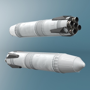 3D Next Generation Space Rocket model