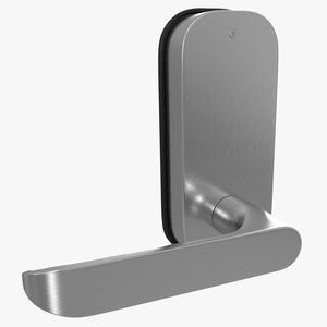 Silver Internal Door Handle 3D