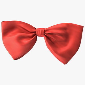 3D Bow Tie Red