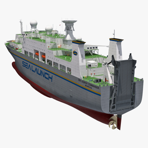 Rocket Launch Command Ship Sea Launch Commander 3D