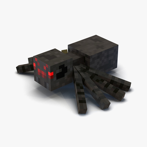 3D Minecraft Spider