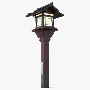 3D model Japanese Street Lamp