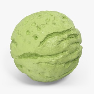 3D Pistachio Flavor Ice Cream Ball