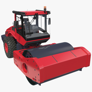 Heavyweight Single Drum Compactor Clean 3D model