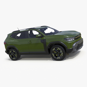 3D Modern Crossover SUV Green