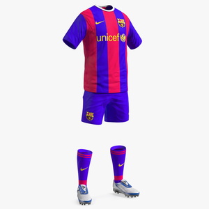 Soccer Clothes Barcelona 3D model