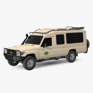 3D Toyota Land Cruiser Safari Beige Exterior Only