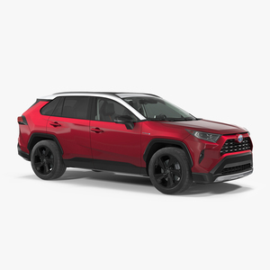 3D Toyota RAV4 Hybrid 2019 model