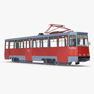 3D Soviet Tram KTM-5 New