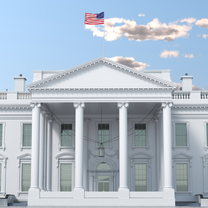 White House US Presidential Residence 3D