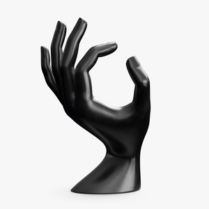 OK Hand Jewelry Stand Black 3D