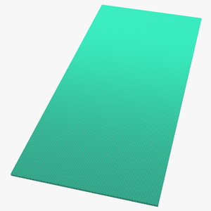 3D Gradient Green Fitness Mat