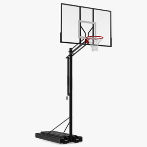 3D Portable Basketball Hoop Stand with Adjustable Height model