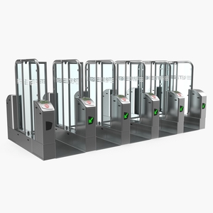 Subway Turnstile Complex 3D model