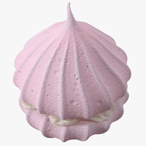 Meringue Pink with Vanilla Filling 3D model