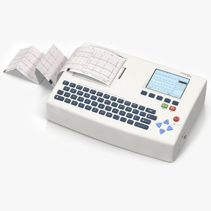 3D model ECG Machine with Printout