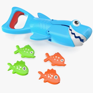 3D Shark Grabber Bath Toy Set