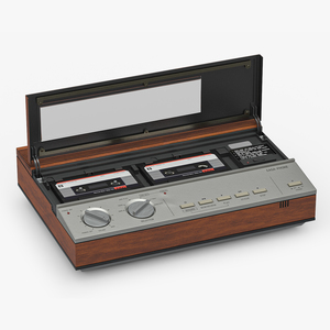 3D model Vintage Panasonic Easa Phone Cassette Tape Answering Machine