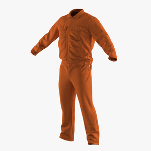 Builder Long Sleeve Coveralls 3D model