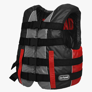 3D Life Vest Red model