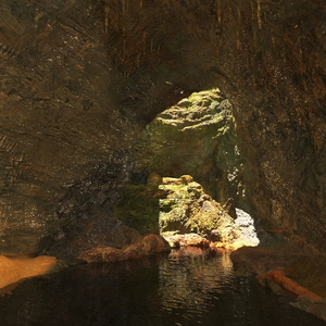 3D Cave with Underground Lake