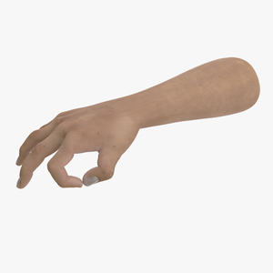 3D Man Hand OK Pose