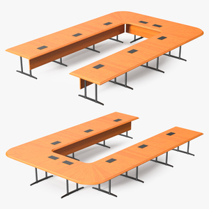 3D Modern U Shape Conference Table