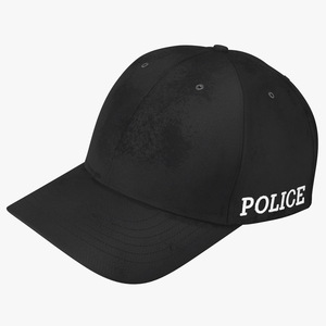 Police Baseball Cap 3D model