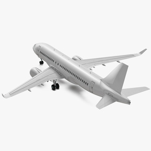 Airbus A220 100 Simple Interior Generic 3D model