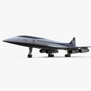 Overture Supersonic Jet Aircraft 3D