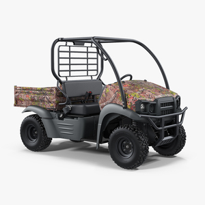 3D 4x4 Camo Clean ATV model