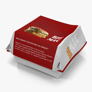 3D model Burger Box 2 Big Mac