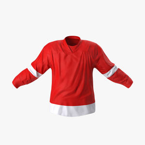 3D Hockey Jersey Generic 2 model