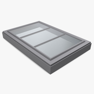 3D Triple Glass Skylight Window model