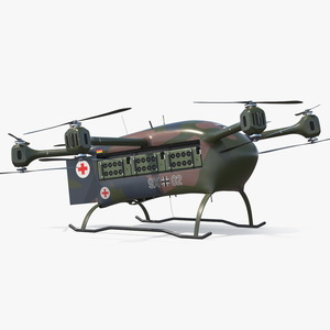 MEDEVAC Grille German Rescue Drone 3D model