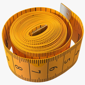 Rolled Orange Tailoring Meter 3D model