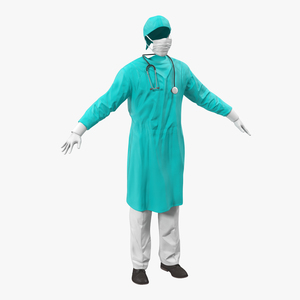 3D Surgeon Dress model