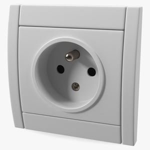 3D European Power Socket