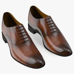 Men Leather Formal Shoes 3D model