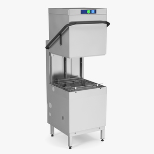 3D Commercial Dishwasher Hood Type