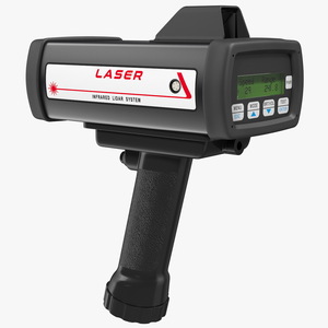 3D model LIDAR Traffic Enforcement Speed Gun