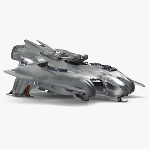 3D Futuristic Sci Fi Dropship Rigged model