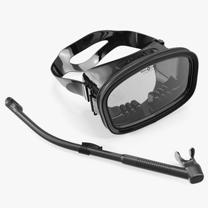 Scuba Diving Mask and Snorkel 3D model