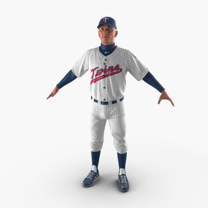 3D Baseball Player Twins 2 model