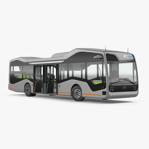 3D Mercedes Future Bus Rigged